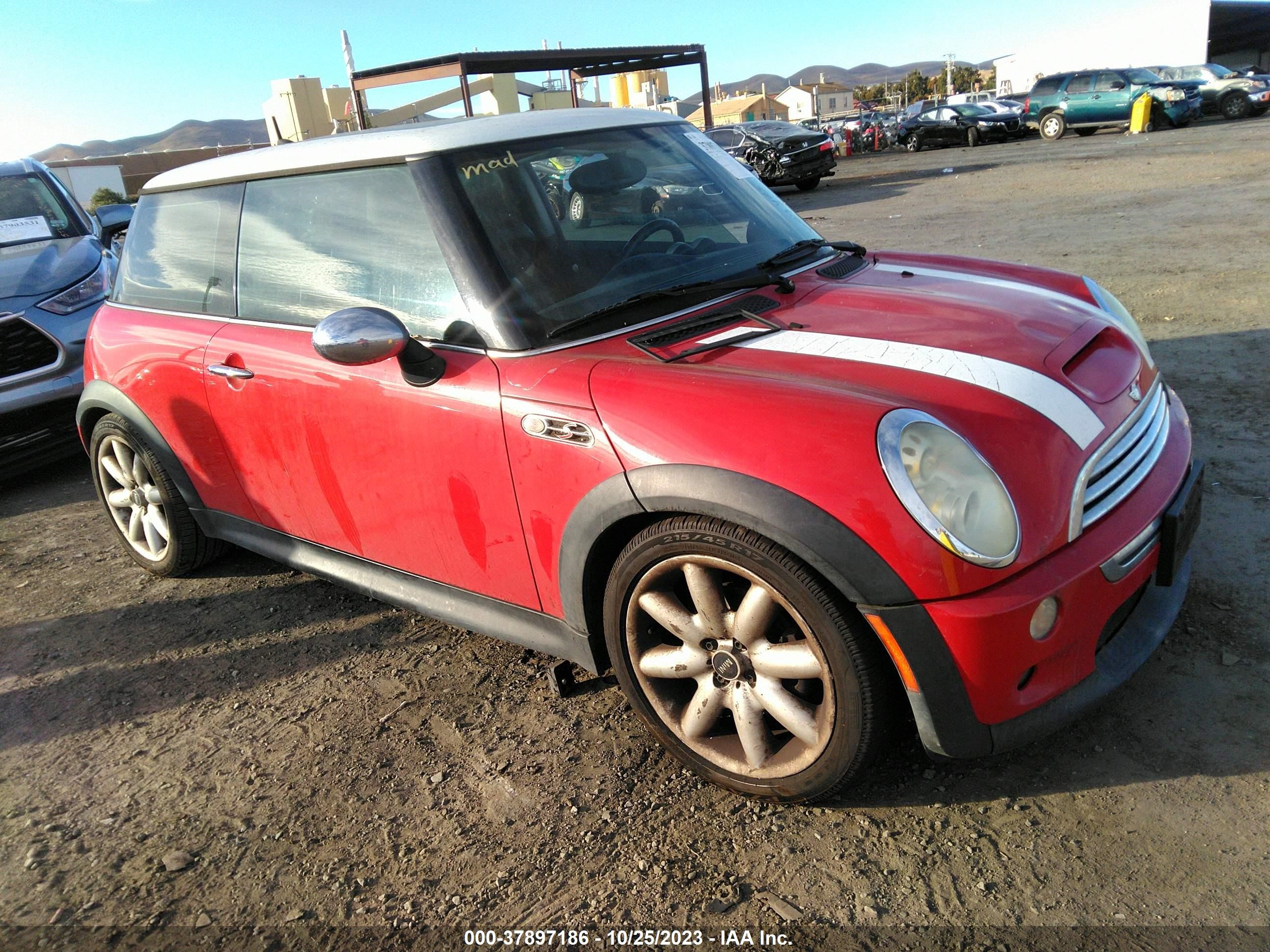 mini hard top 2005 wmwre33545tg97700