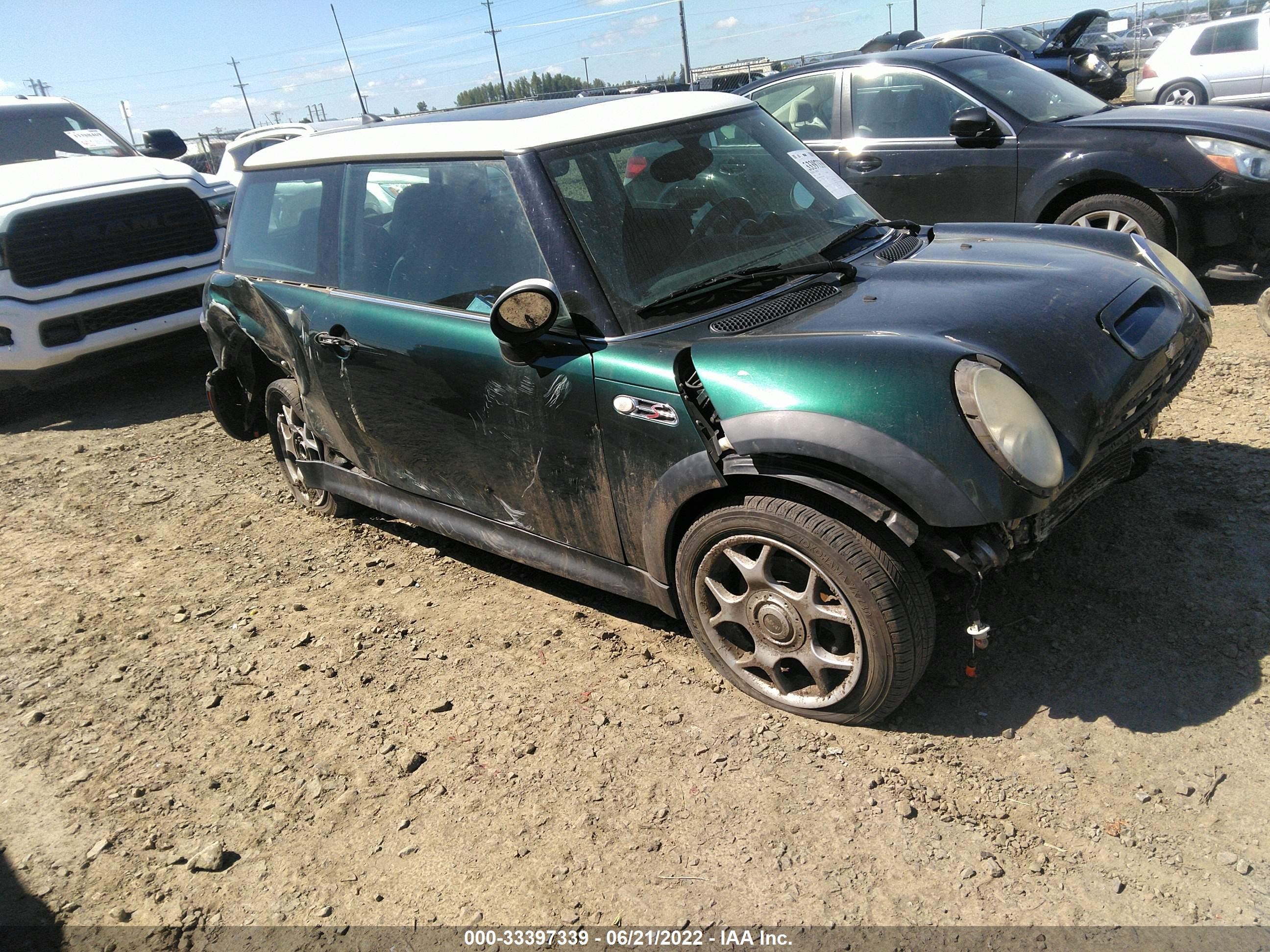 mini cooper 2005 wmwre33585tl10689