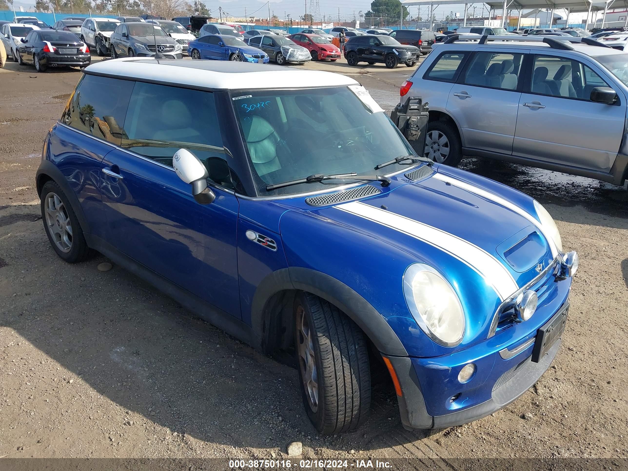 mini cooper 2005 wmwre33595tg96817