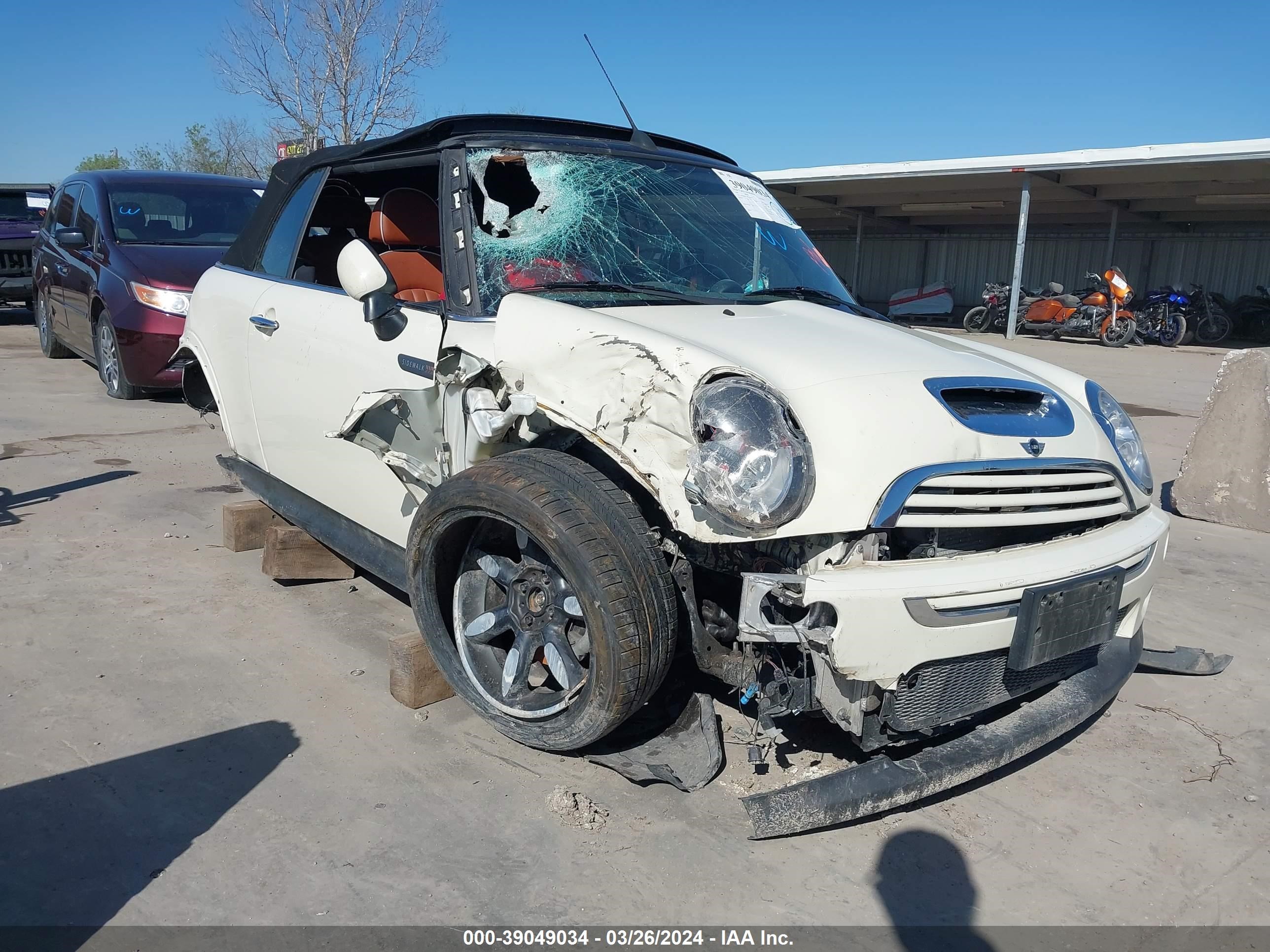 mini cooper 2007 wmwrh33597tj44628