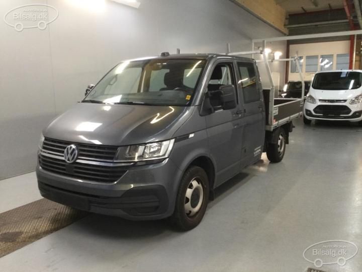 volkswagen transporter flatbed double cab 2022 wv1zzz7jznx009603