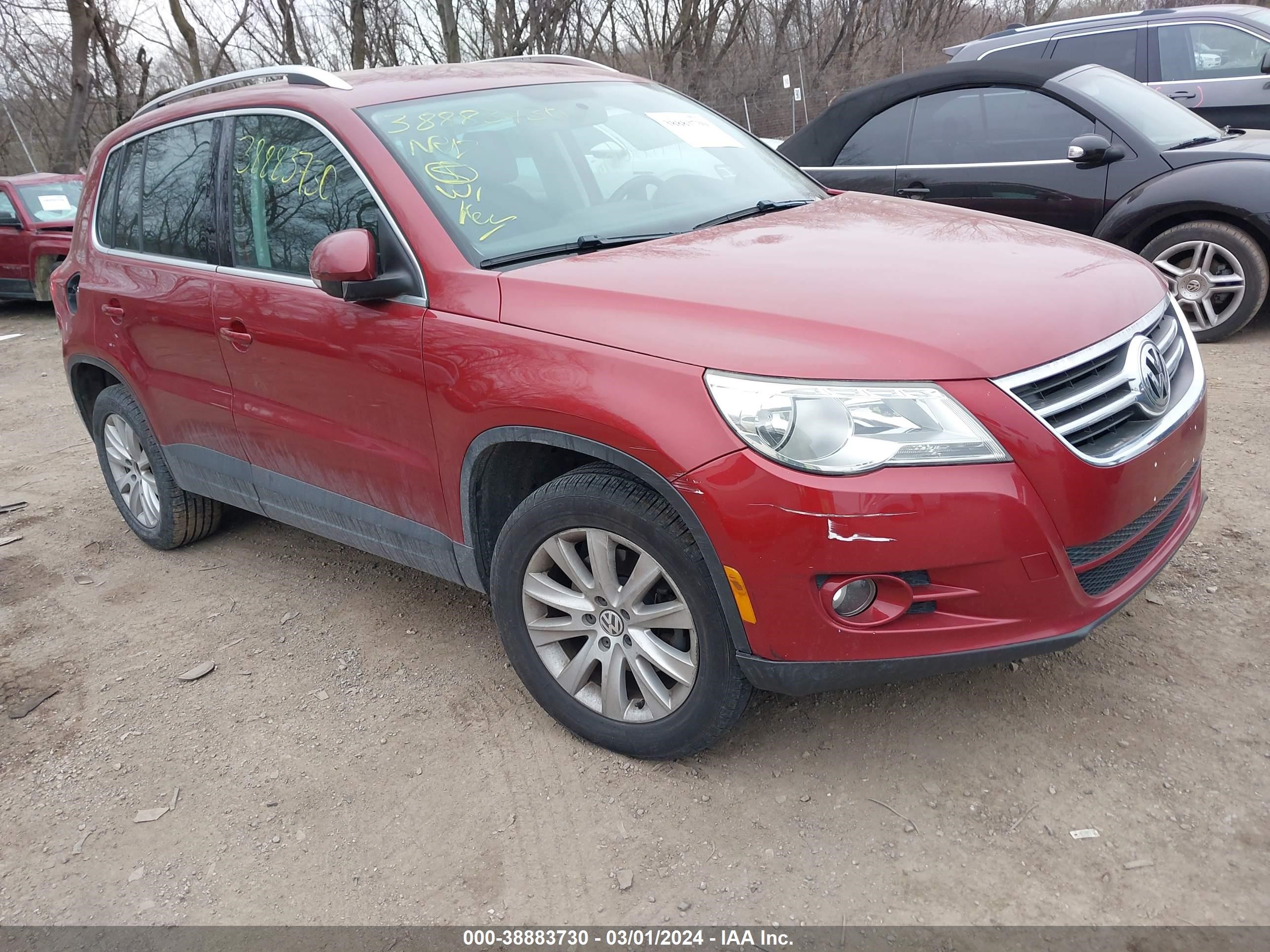 volkswagen tiguan 2009 wvgbv75n39w522473