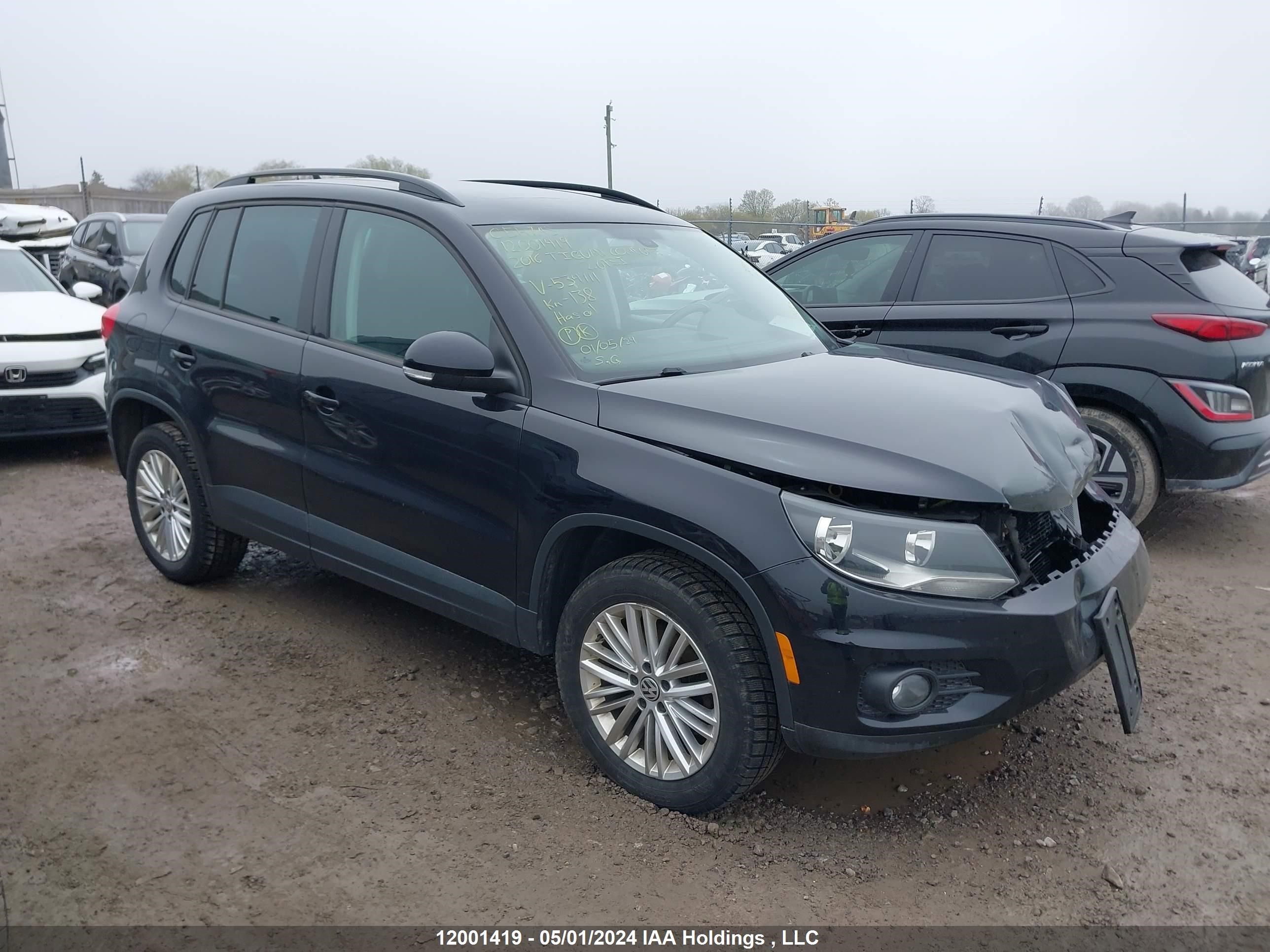 volkswagen tiguan 2016 wvgjv7ax7gw534111