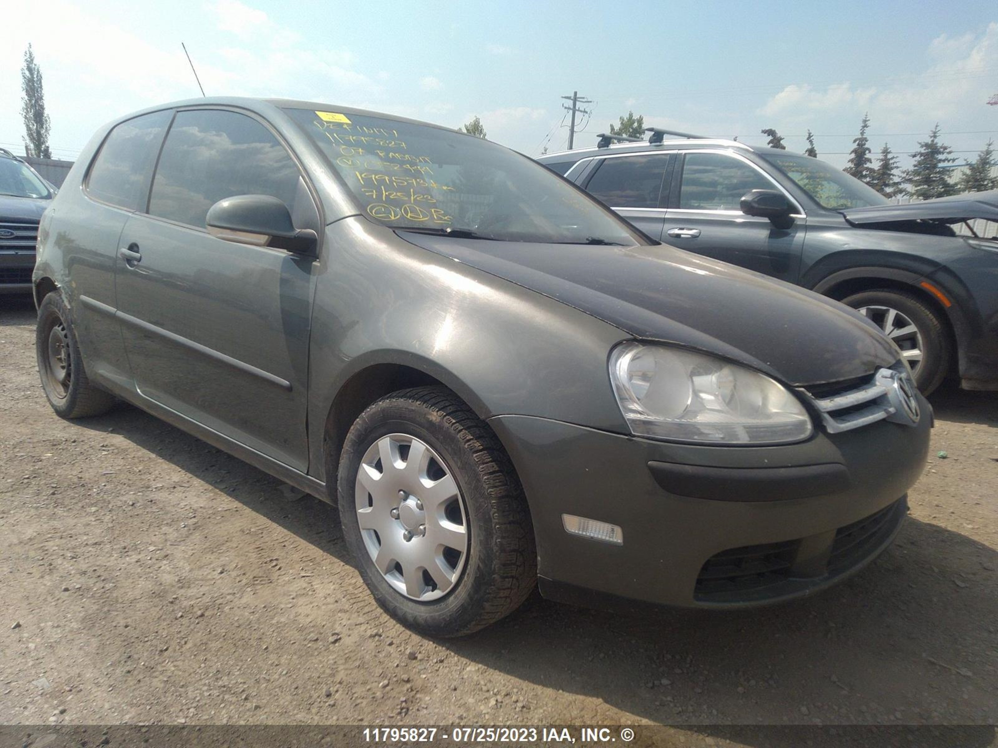 volkswagen golf 2007 wvwar71k57w052444