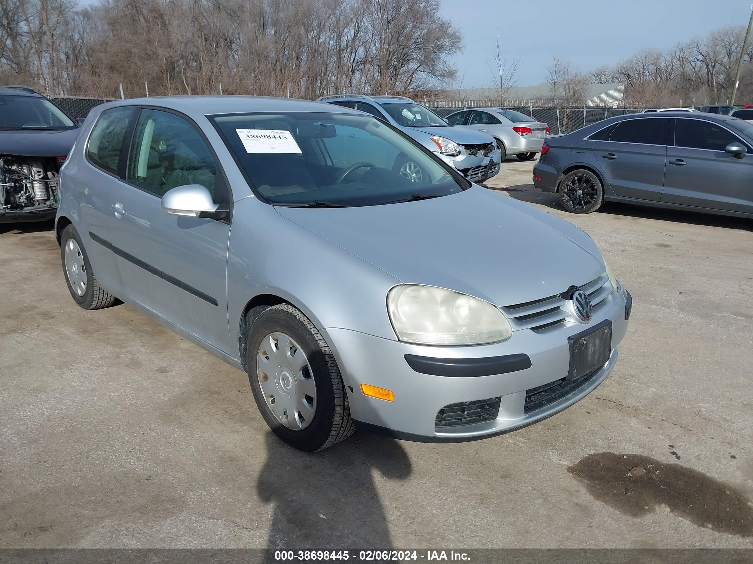 volkswagen golf 2007 wvwbr71k87w065077