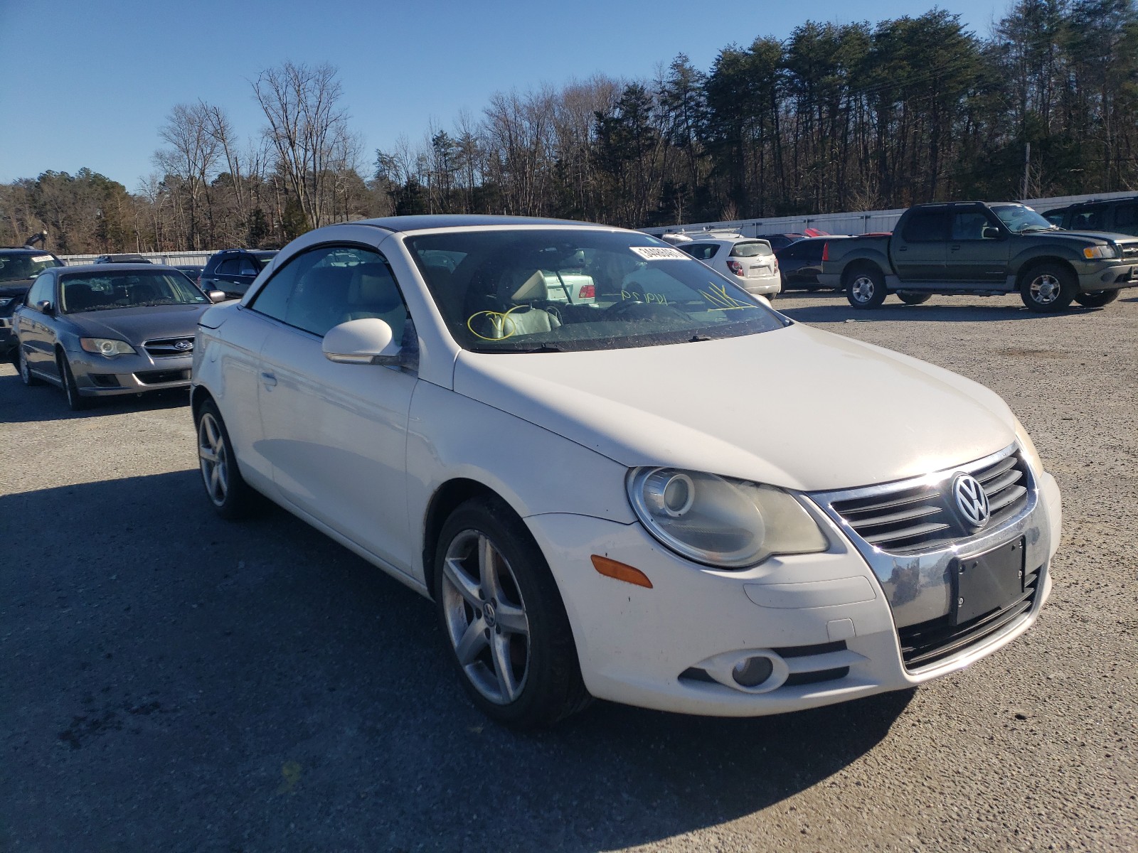 volkswagen eos 2.0t s 2007 wvwda71f57v022454