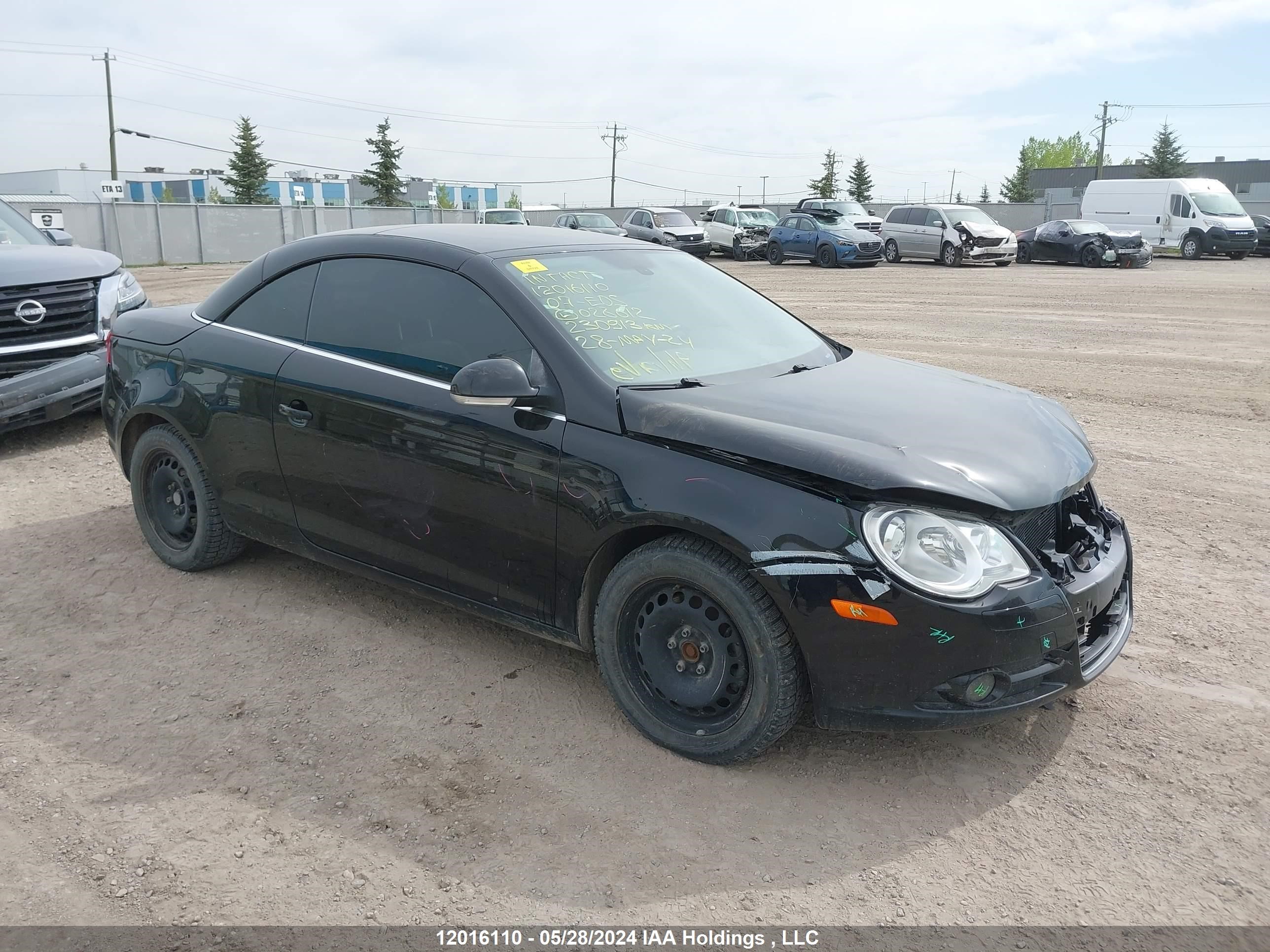 volkswagen eos 2007 wvwdb71f97v028612