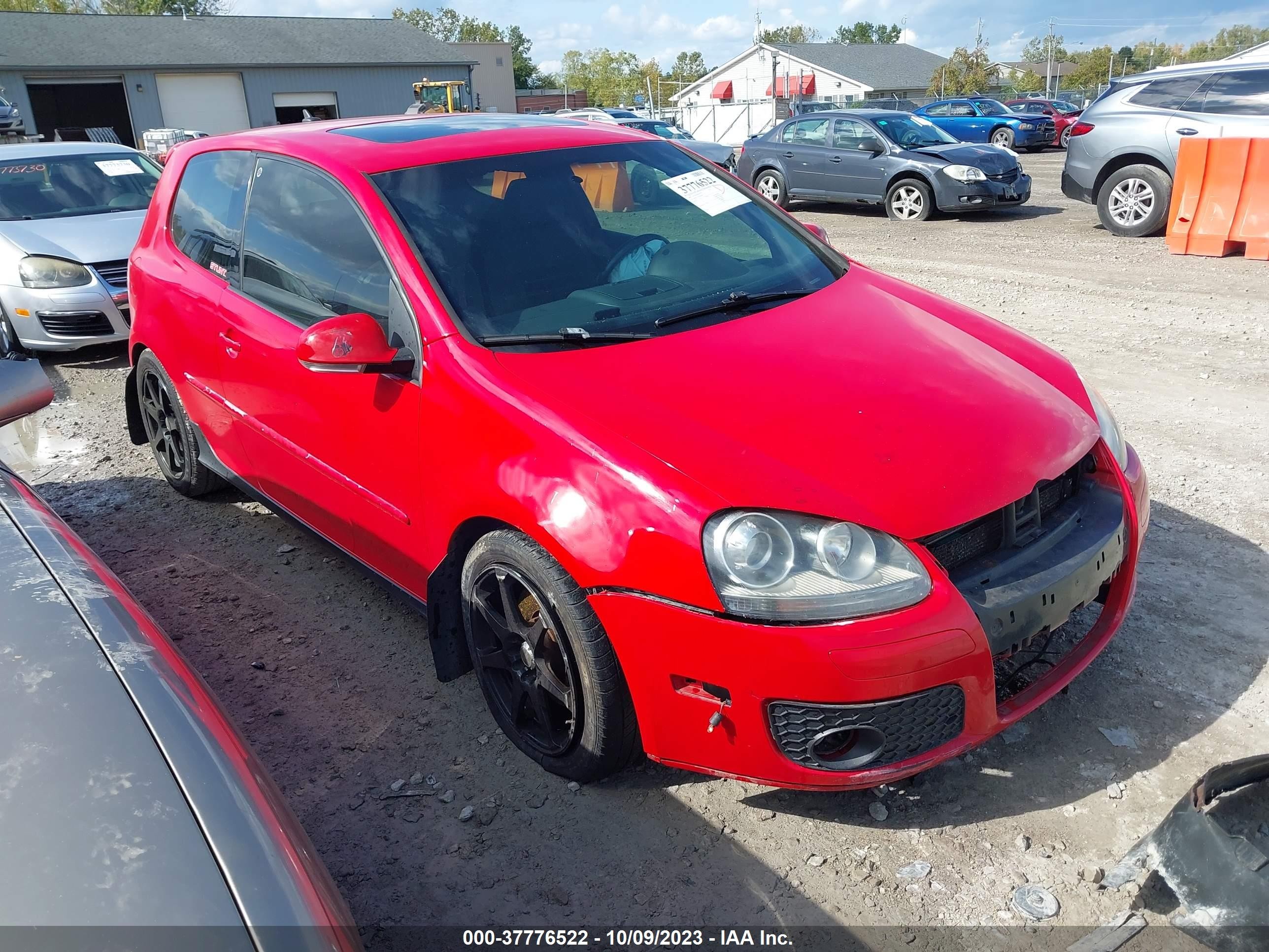 volkswagen gti 2009 wvwfv71k19w099961