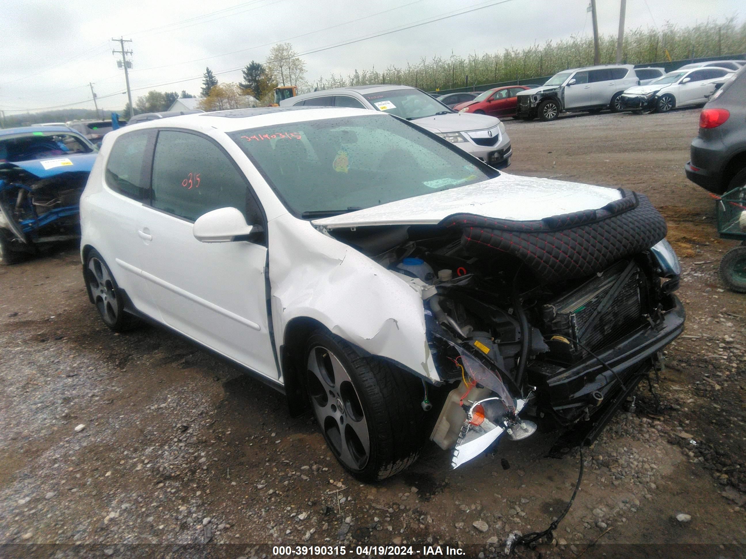 volkswagen gti 2009 wvwfv71k29w118274