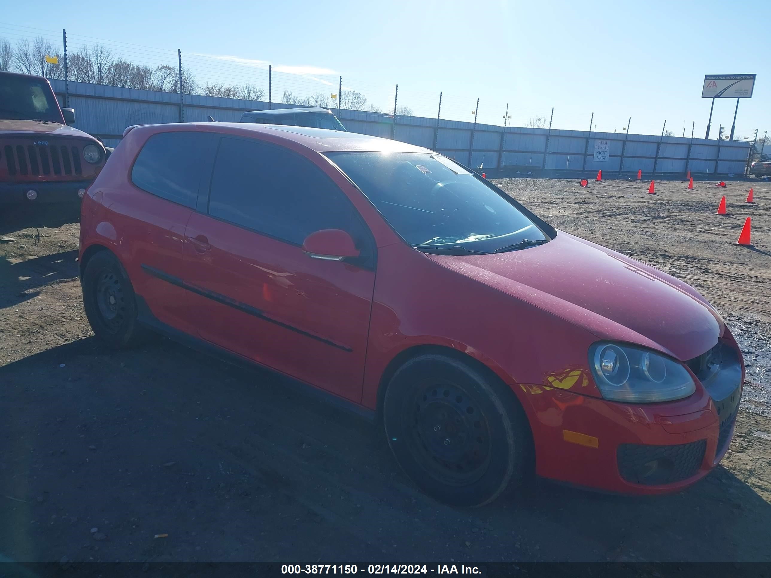 volkswagen gti 2009 wvwfv71k99w141521