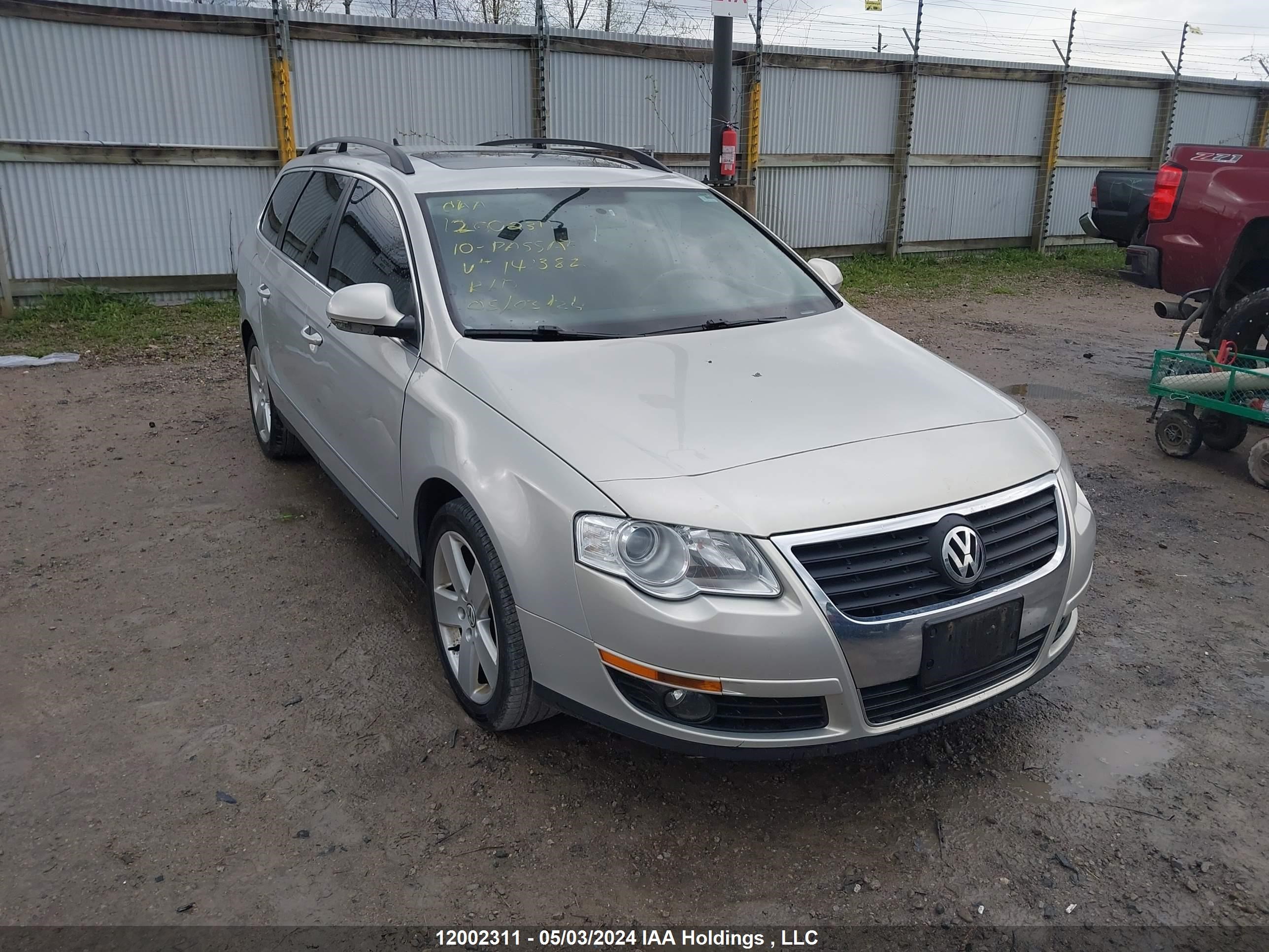 volkswagen passat 2010 wvwlk9an5ae141382