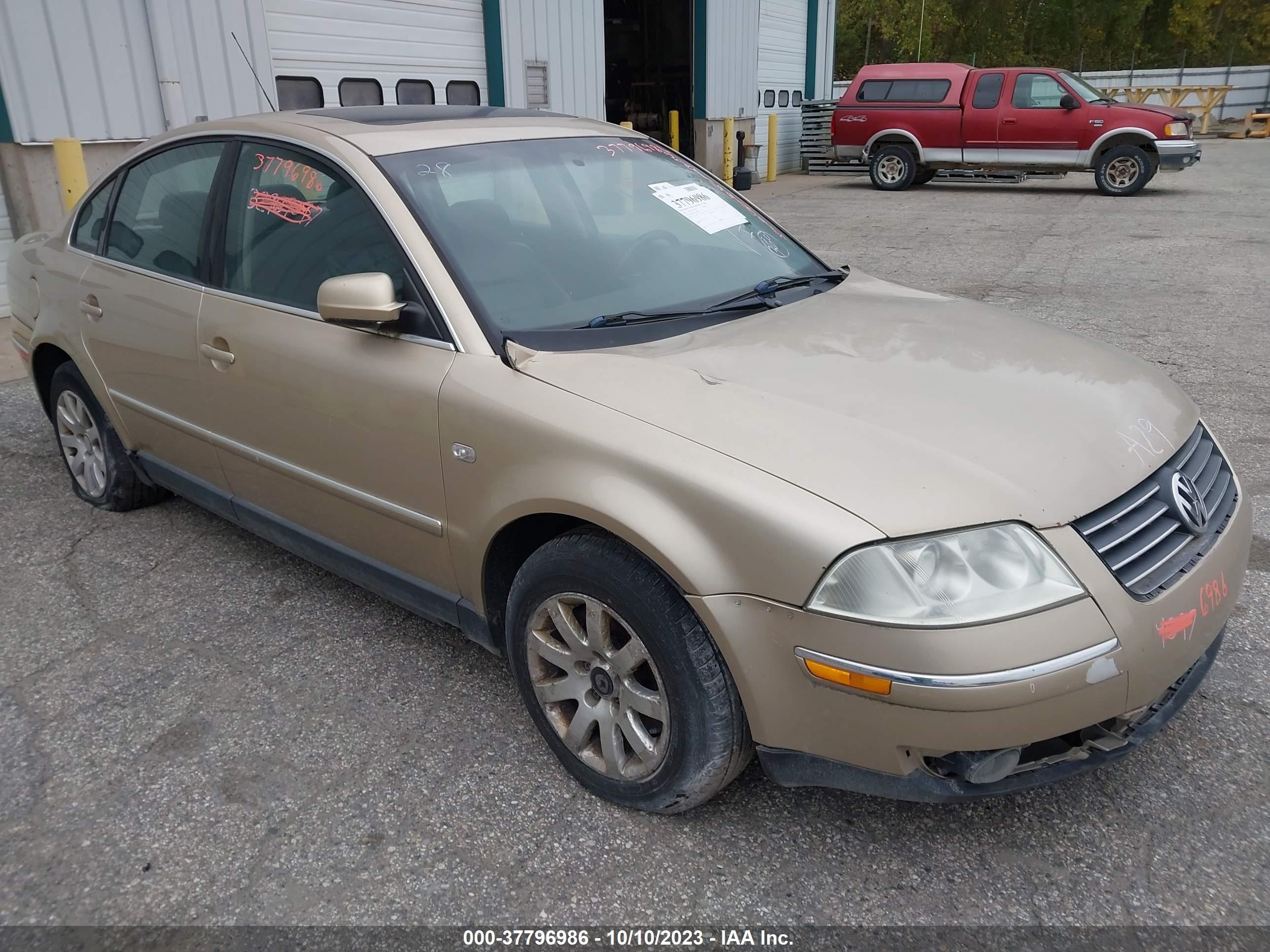 volkswagen passat 2002 wvwpd63b02p240694