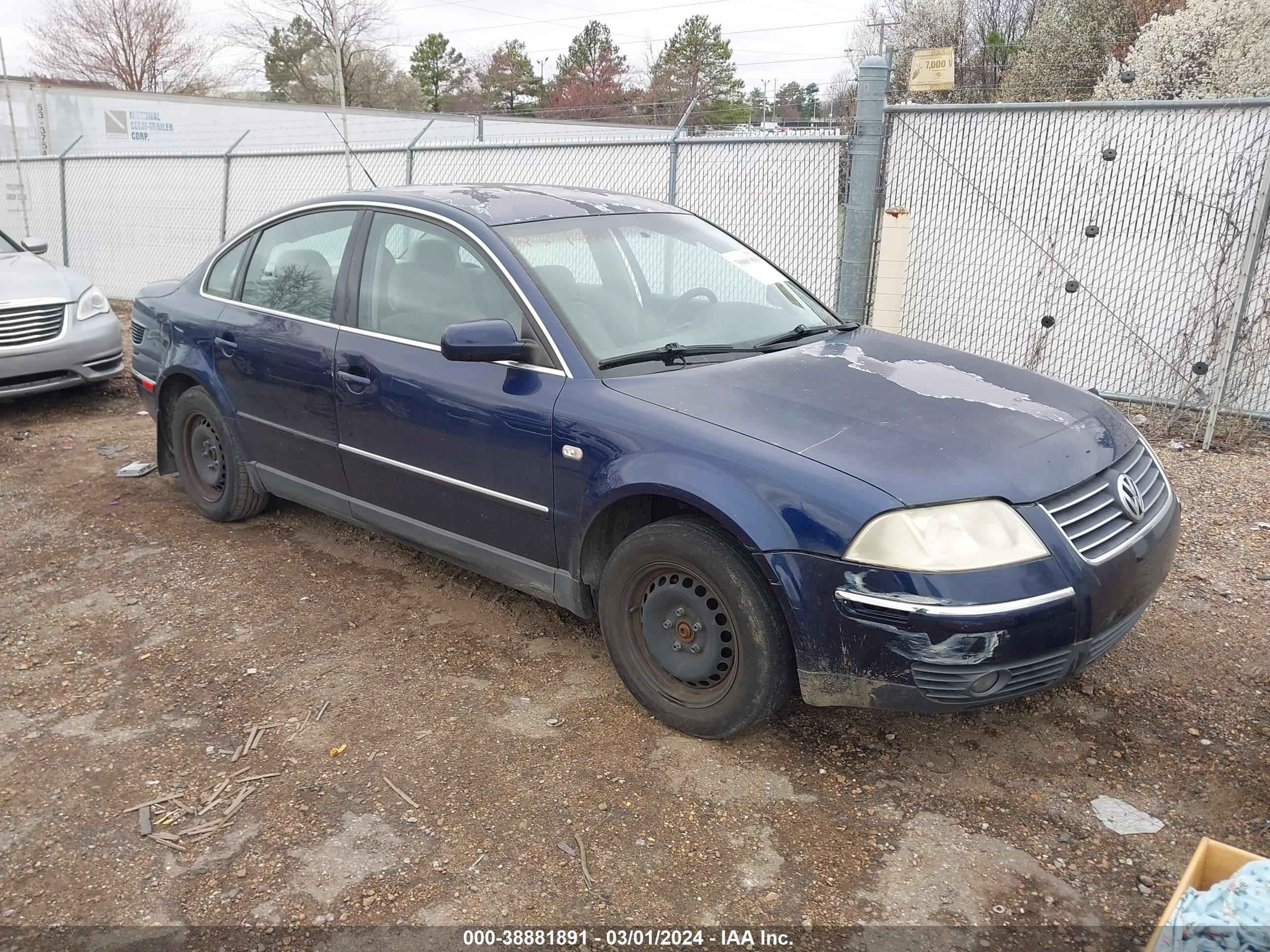 volkswagen passat 2002 wvwpd63b02p354307