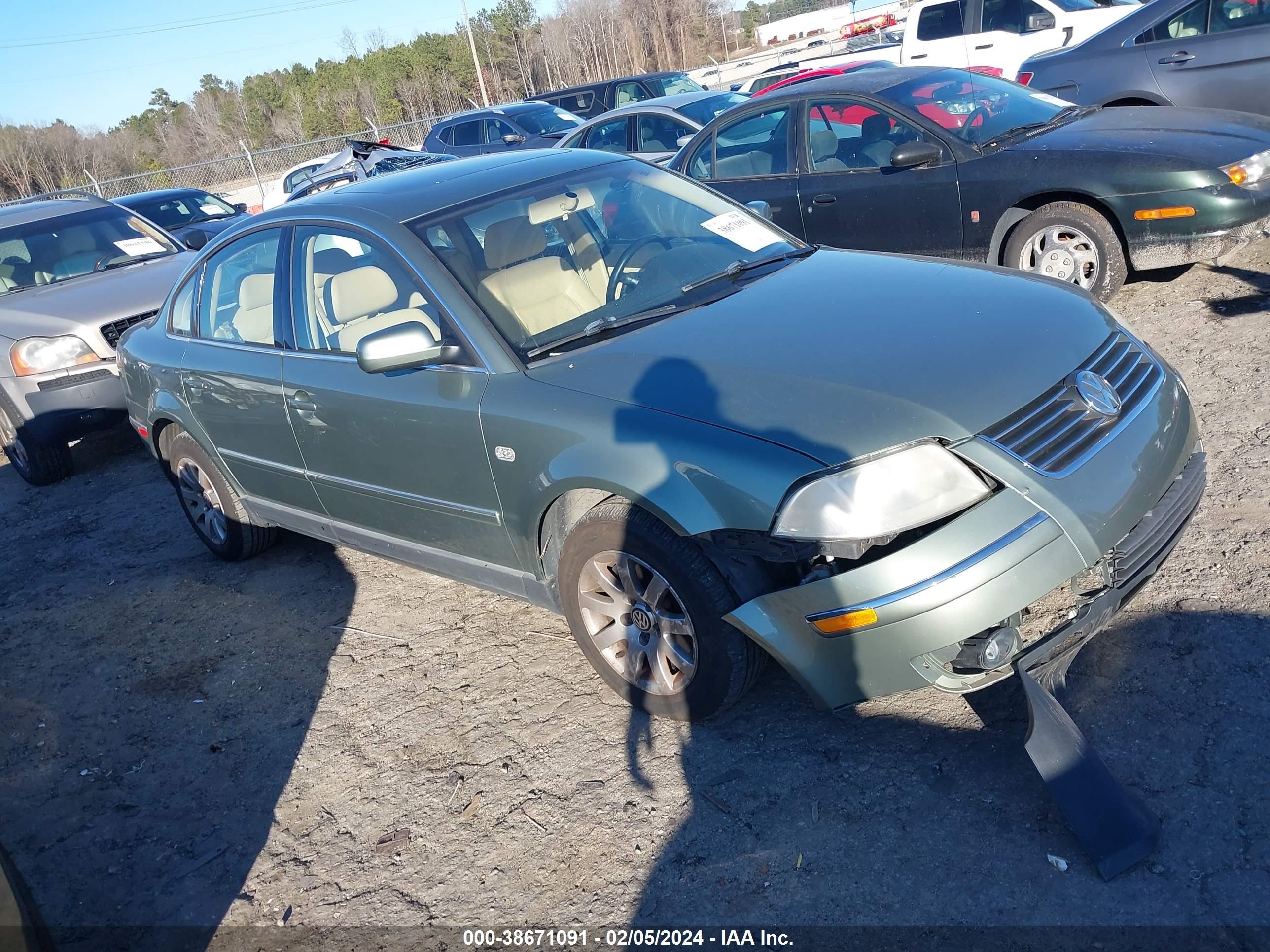 volkswagen passat 2002 wvwpd63b82p434843