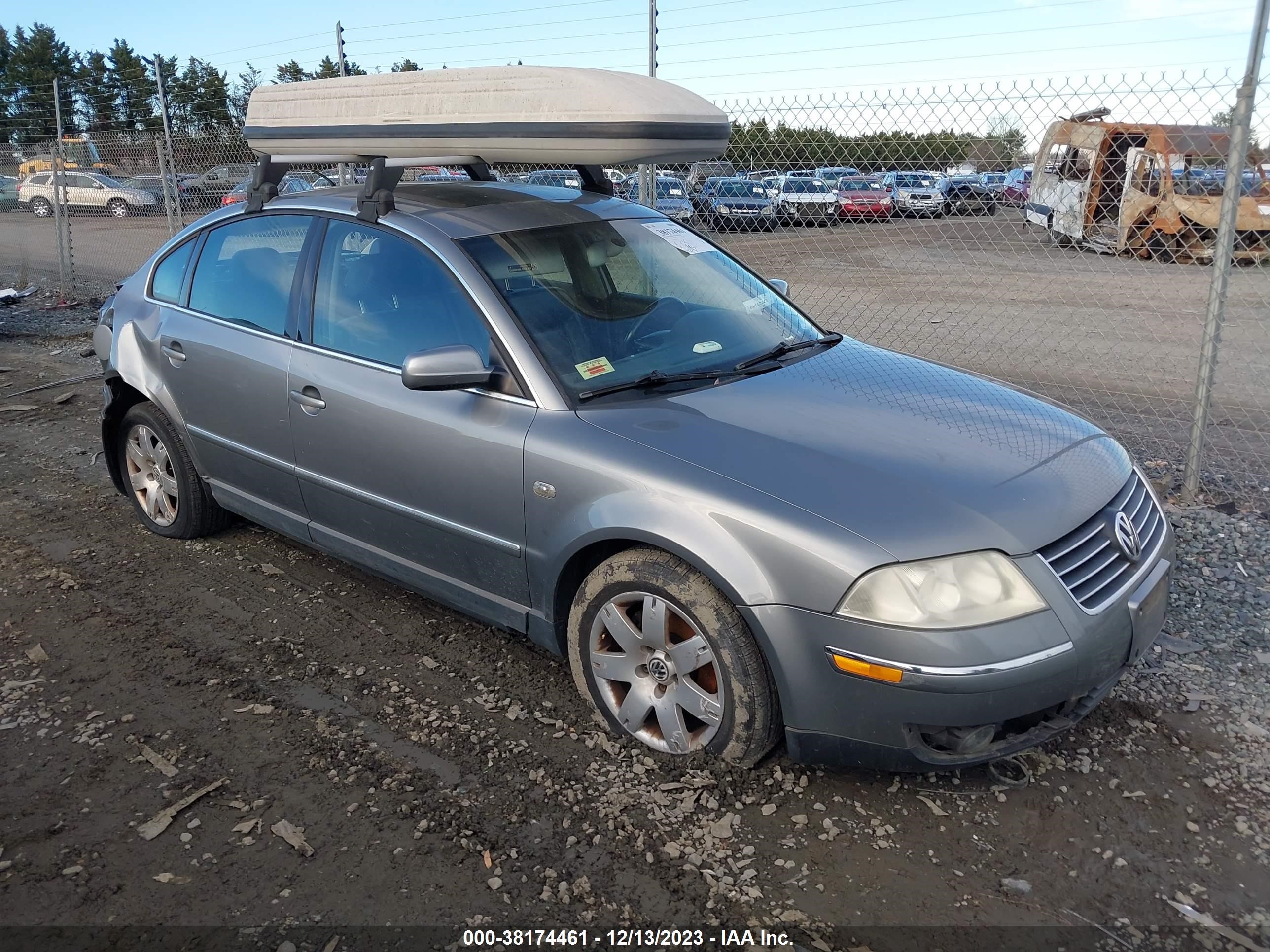 volkswagen passat 2003 wvwrh63b83p298180