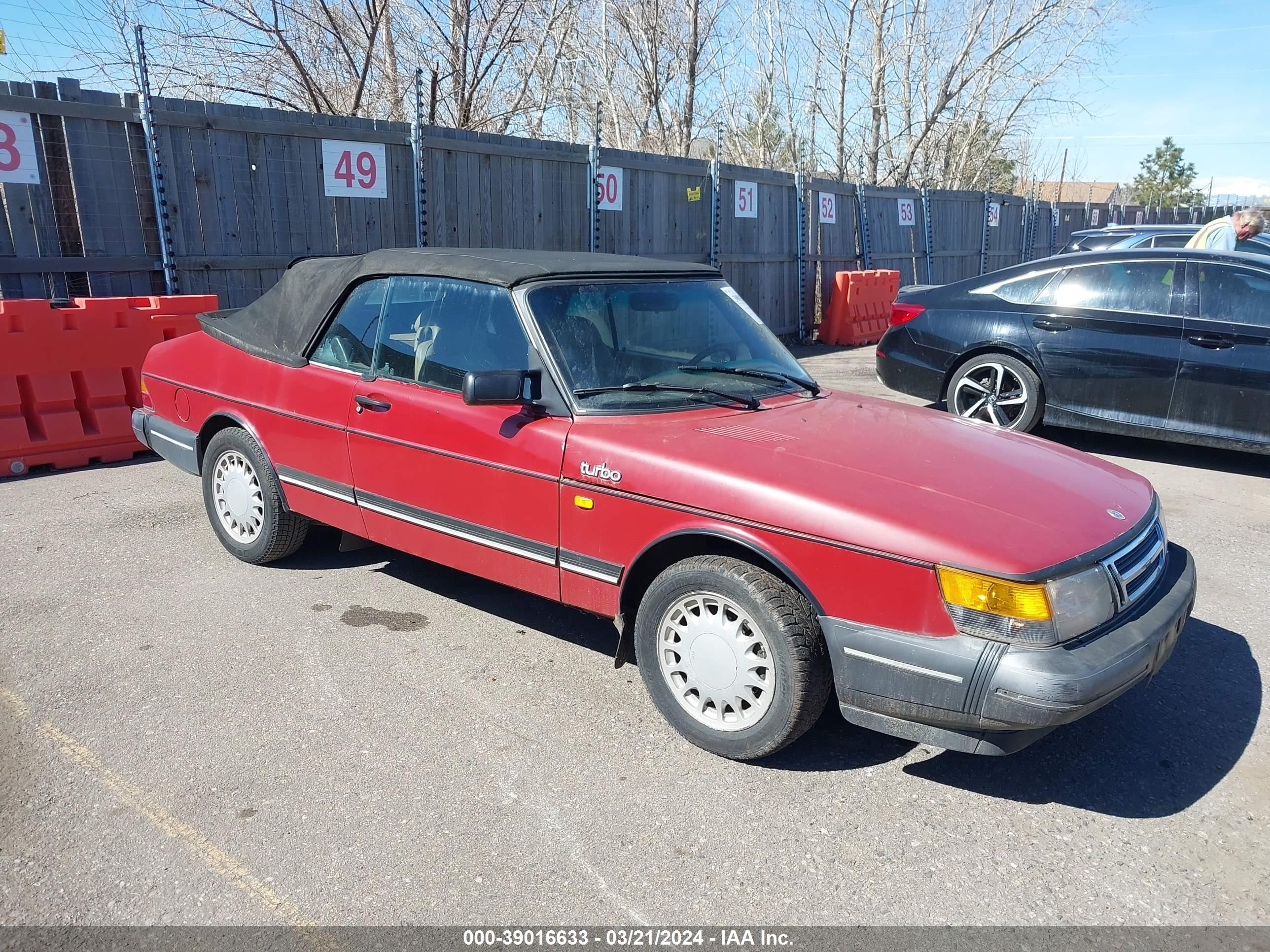 saab 900 1989 ys3at75l7k7008333