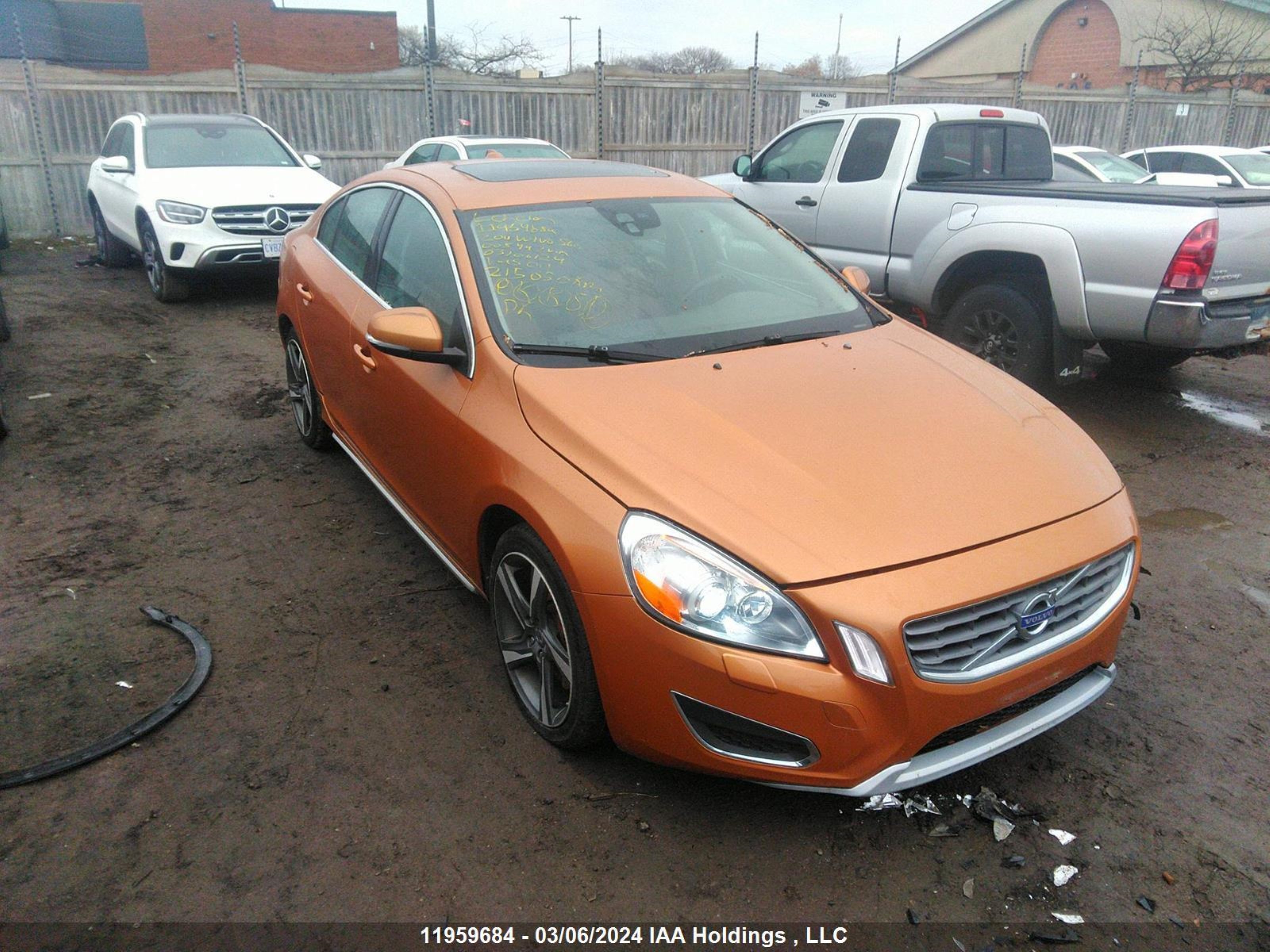 volvo s60 2011 yv1902fh9b2005442