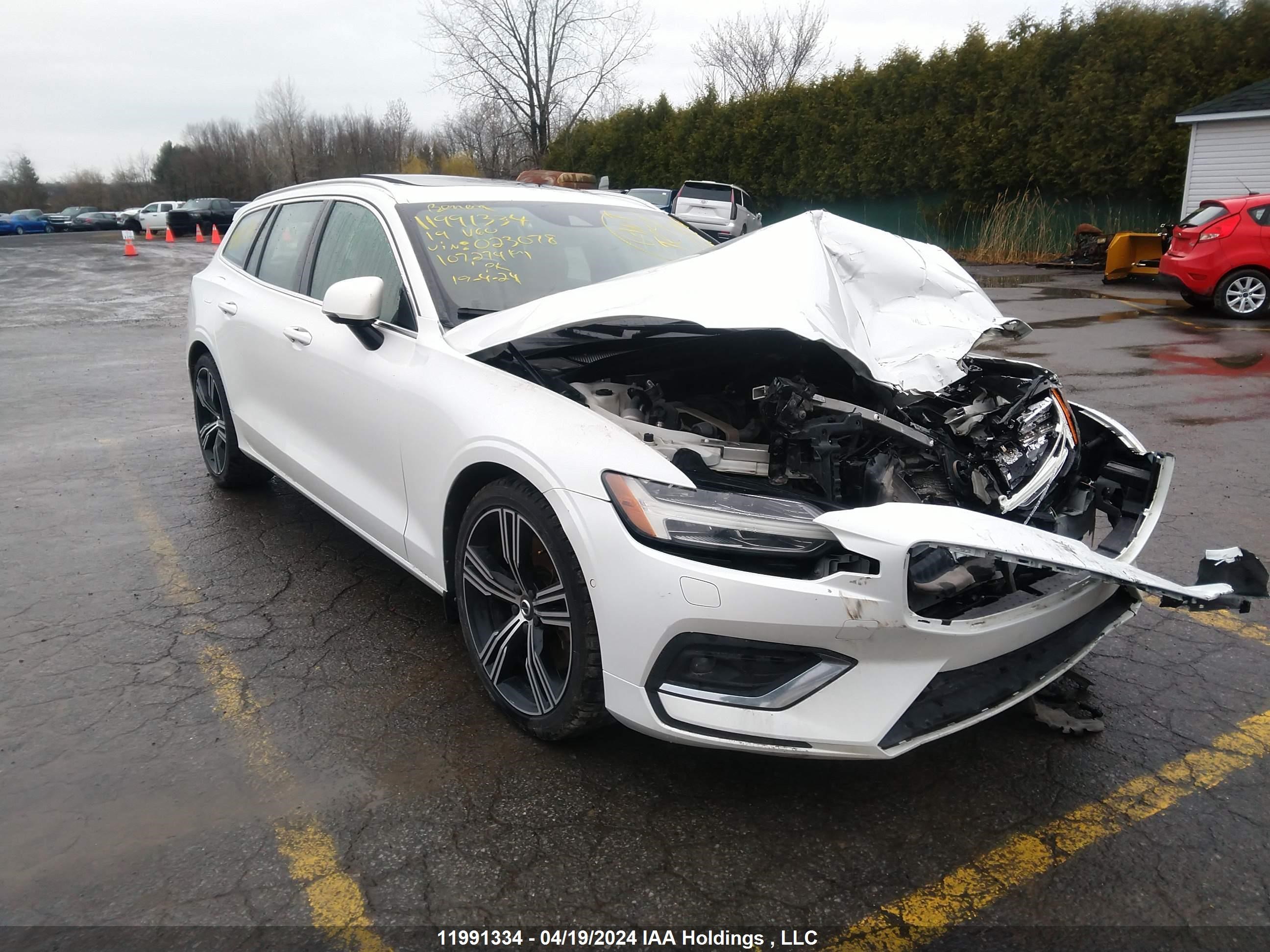 volvo v60 2019 yv1a22sl6k1023078