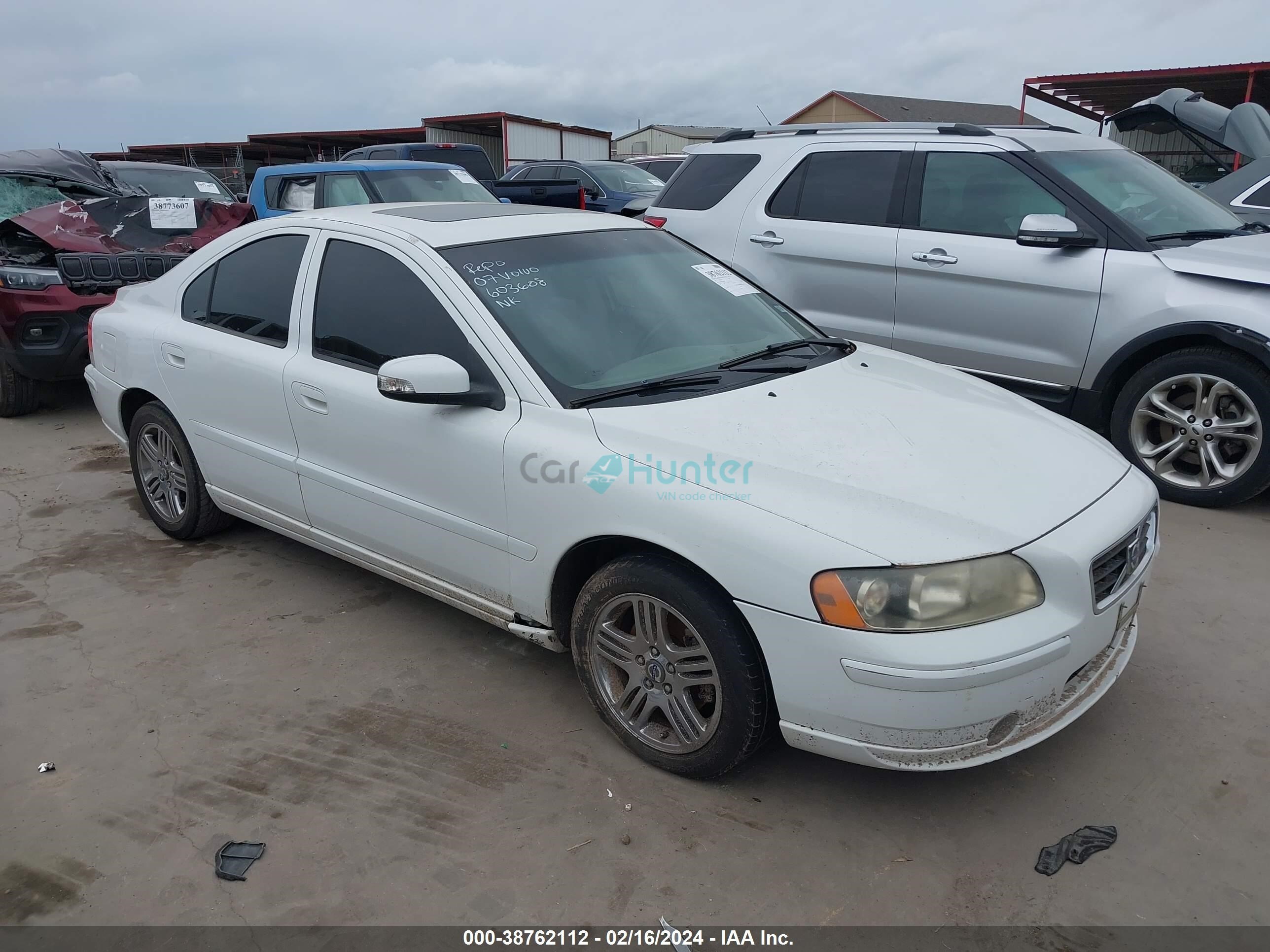 volvo s60 2007 yv1rs592272603608