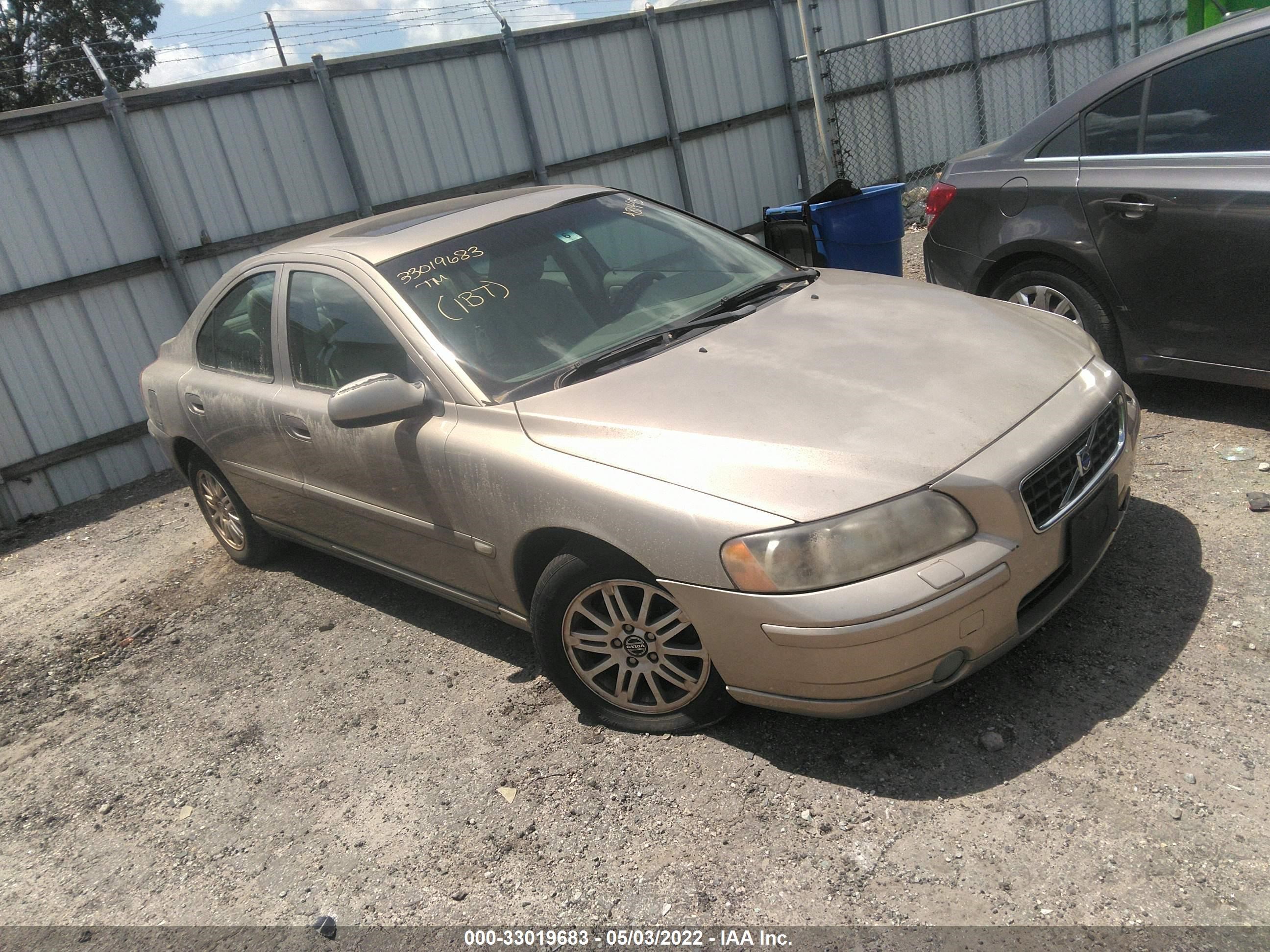 volvo s60 2005 yv1rs612852481495