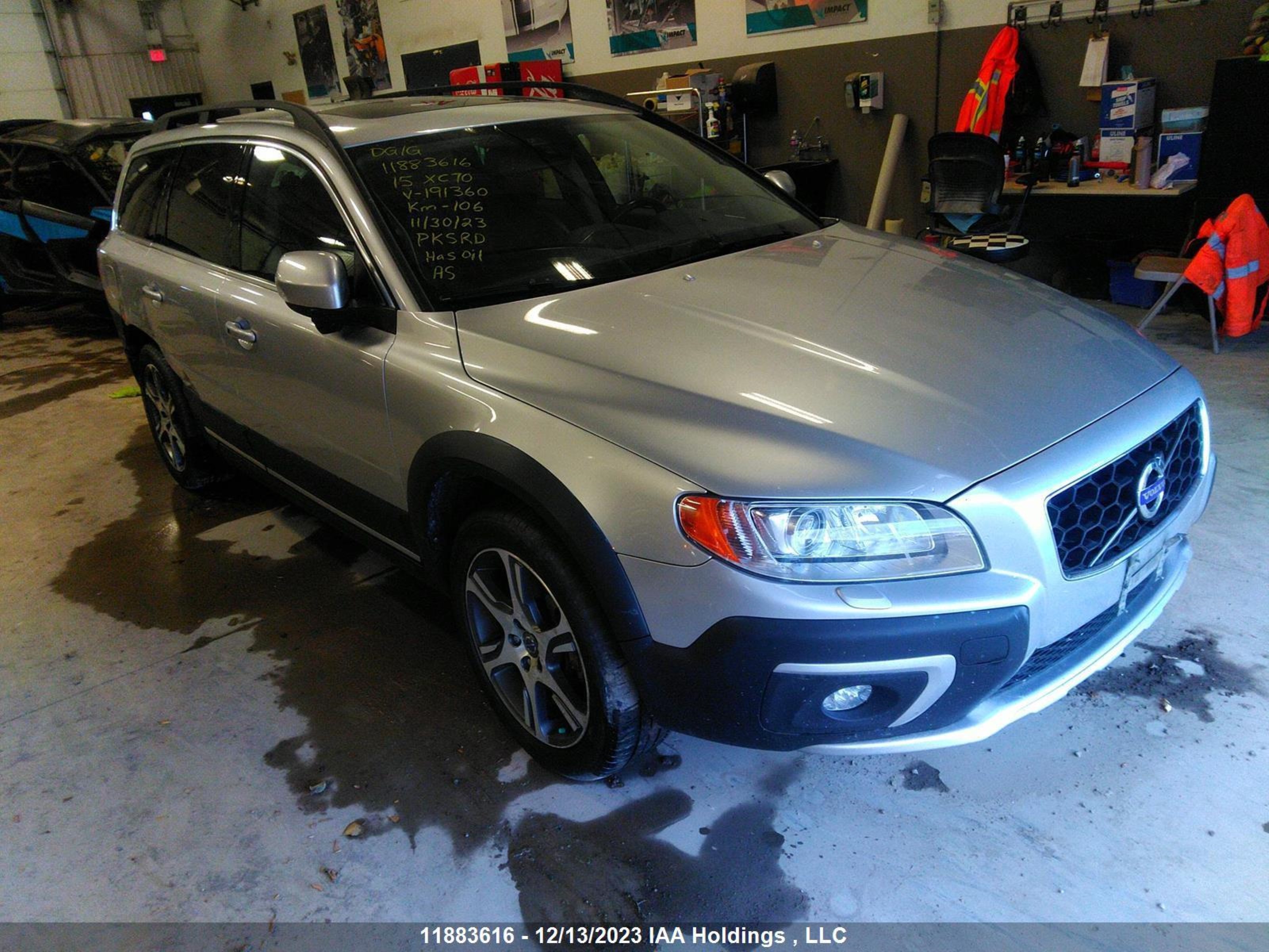 volvo xc70 2015 yv4902nc9f1191360