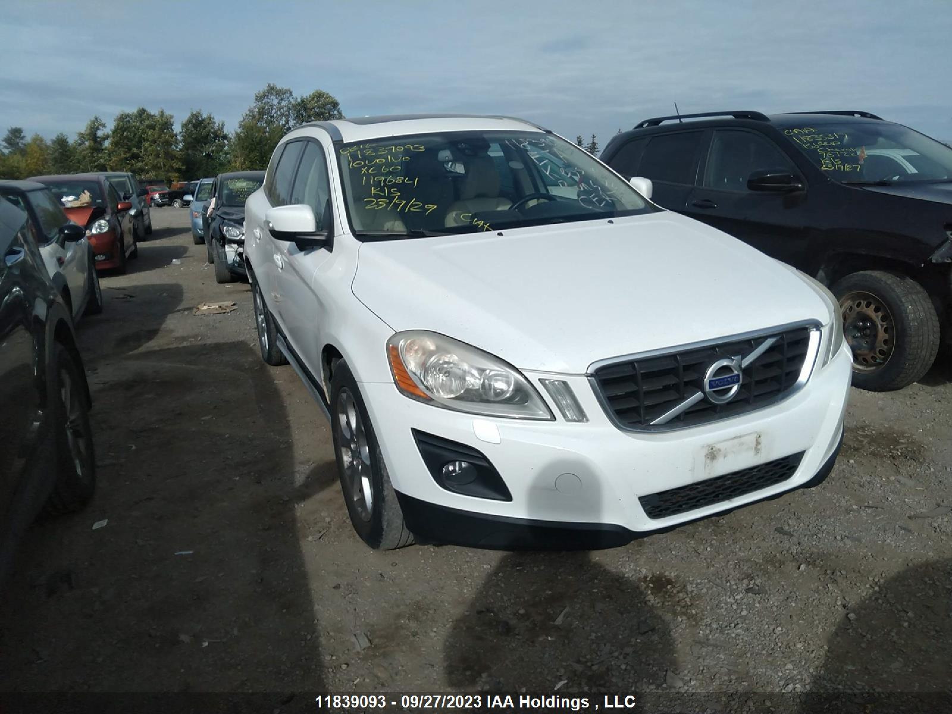 volvo xc60 2010 yv4982dz3a2119684